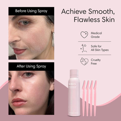 Hair Identifier Spray (+4 Dermaplaning Razors)